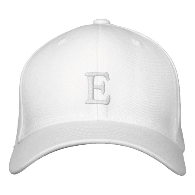 E-Letter Embroidered – Custom Initial Embroidered Hat (Front)