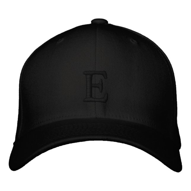 E-Letter Embroidered – Custom Initial Hat (Front)