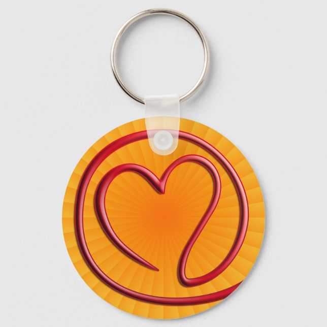 e m a i l 4 y o u | yellow radial keychain (Front)