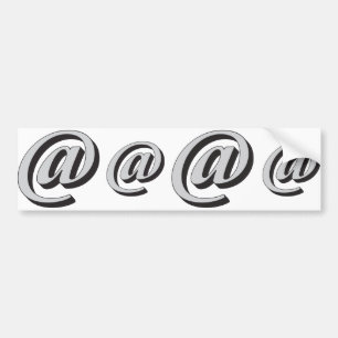 E-mail symbol 3D Bumper Sticker