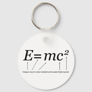 E=MC2 Einstein's Theory of Relativity Keychain