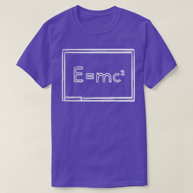 E=mc2 Equation Unique Minimalist Relativity Scienc T-Shirt (Design Front)