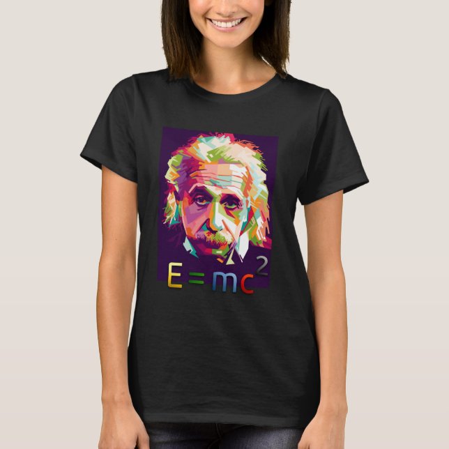 E MC2 I Love Math Physics Science T-Shirt (Front)