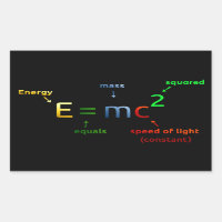 E = MC^2. E equals MC Squared