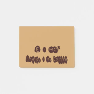 E=MC Coffee Post-it Notes