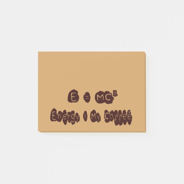 E=MC Coffee Post-it Notes (Front)