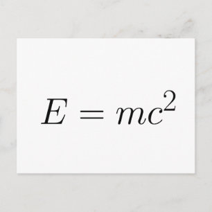 E = mc² postcard