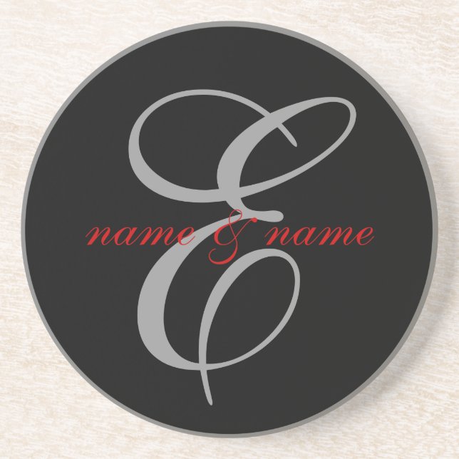E Monogram coaster (Front)