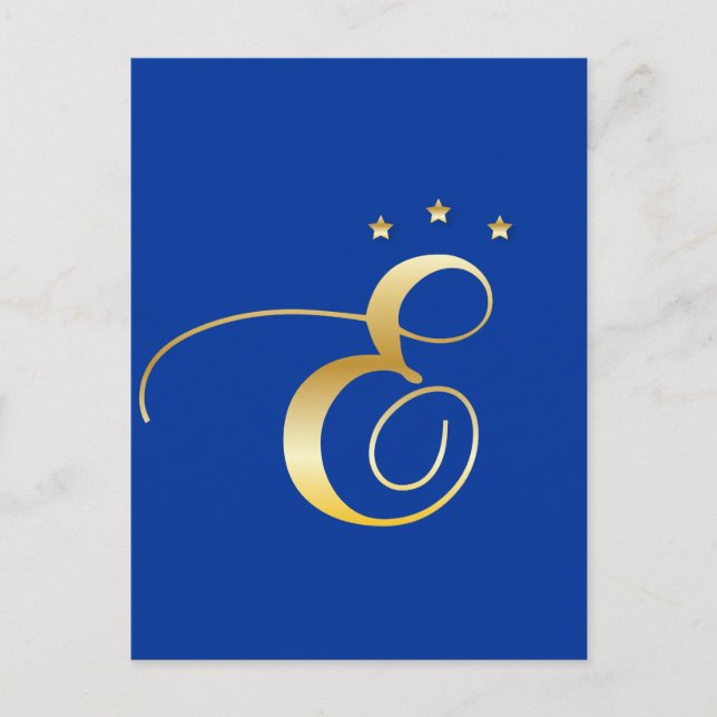 E-monogram Postcard (Front)