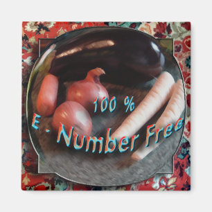E Numbers (Additives) Free Fridge Magnet