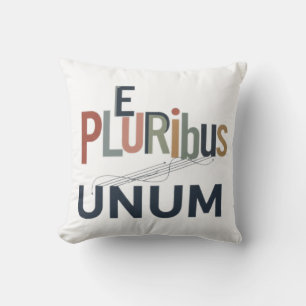"E Pluribus Unum" - Design for Unity Throw Pillow
