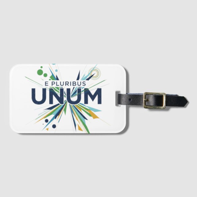 E Pluribus Unum Luggage Tag (Front Horizontal)
