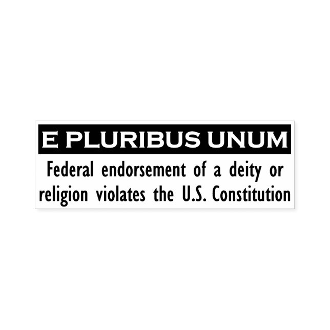 E PLURIBUS UNUM Stamp - Black/Large (Design)