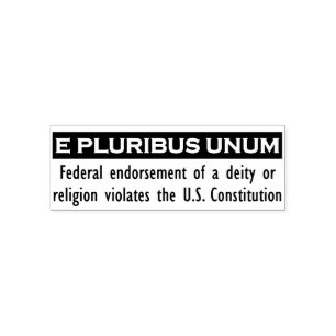 E PLURIBUS UNUM Stamp - Black/Medium