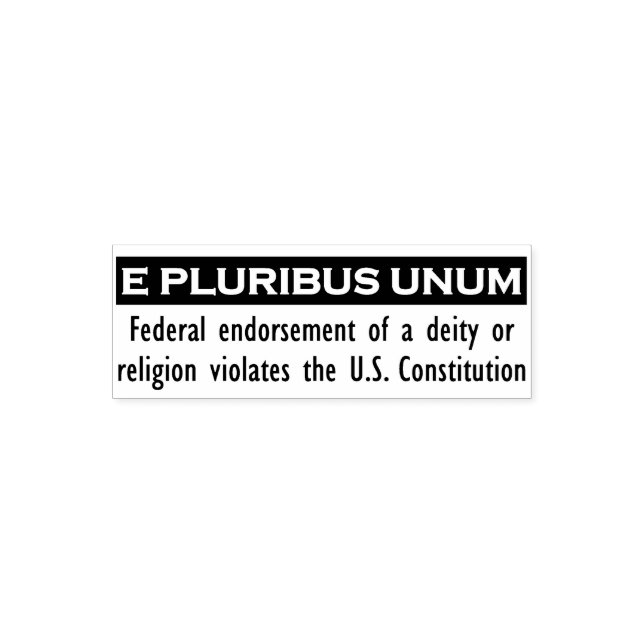 E PLURIBUS UNUM Stamp - Black/Small (Design)