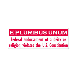 E PLURIBUS UNUM Stamp - Red/Large