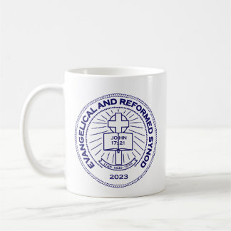 E & R Mug,Navy Logo with scripture  Coffee Mug