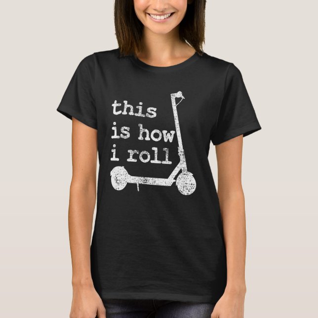 E Scooter Kick Electronic T-Shirt (Front)