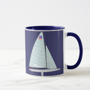 E Scow Class Racing Sailboat Mug