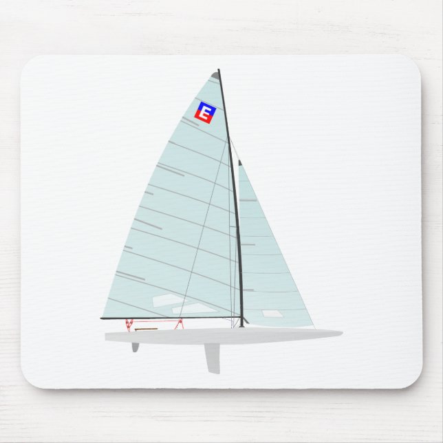 E-scow   Racing Sailboat onedesign  Class Mouse Pad (Front)