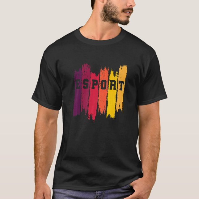 E Sport Gaming Video Games Console T-Shirt (Front)