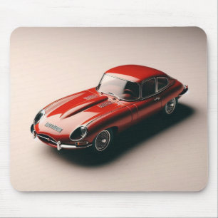 E-type Jaguar Coupe (Red) Mouse Pad