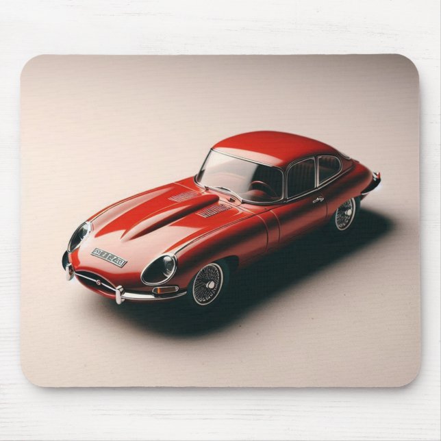 E-type Jaguar Coupe (Red) Mouse Pad (Front)
