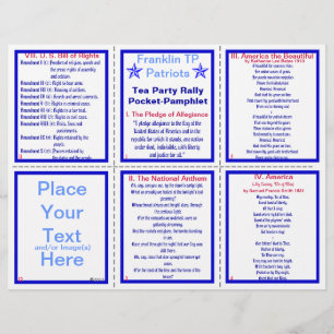 E-VIII** Patriotic Rally Pamphlet  (Customizable) Flyer