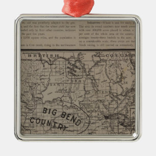 E Washington, N Idaho Metal Ornament