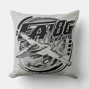 EA-18G Growler Throw Pillow Throw Pillow