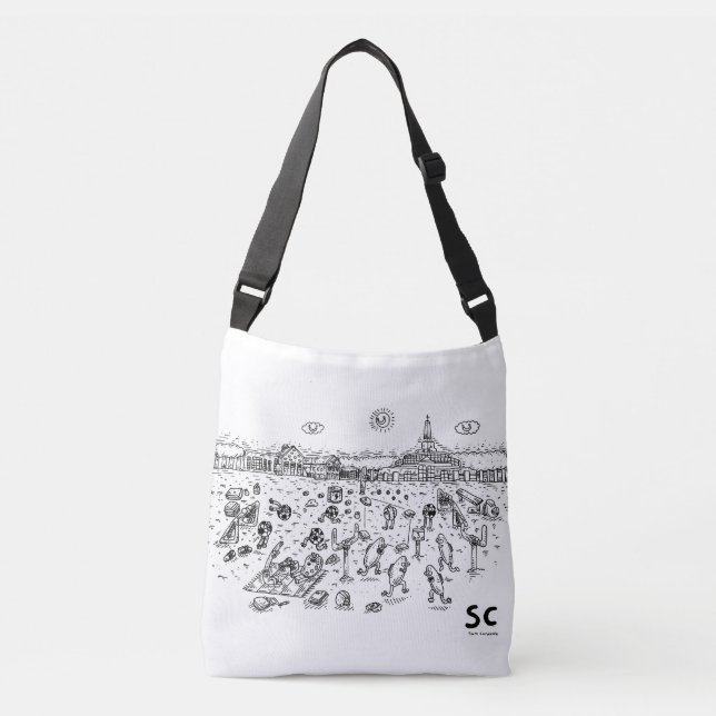 EA Campus Green Cross Body Tote - Sam & Co (Front)