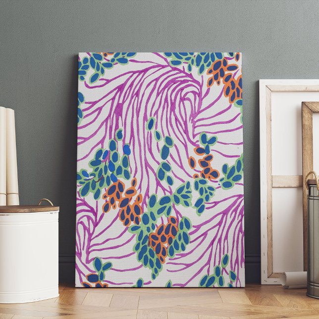 EA Séguy botanical Premium Wrapped Canvas  (Creator Uploaded)