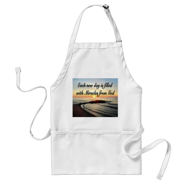 EACH DAY IS MIRACLES FROM GOD STANDARD APRON (Front)