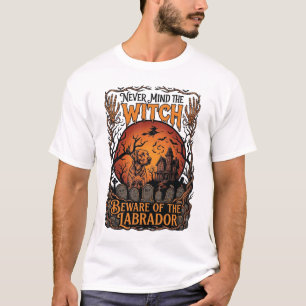 Each Day Joyful Halloween Haunted House Witch Cat  T-Shirt