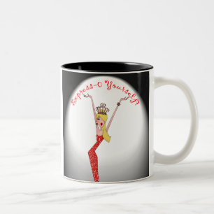 "Each day presents a whole new Broadway Act!" Two-Tone Coffee Mug