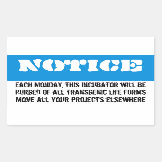 Each Monday, this refrigerator will be cleaned Sticker