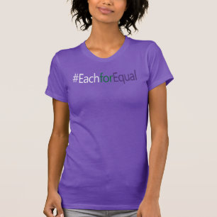 EachforEqual Hashtag International Women's Day T-Shirt