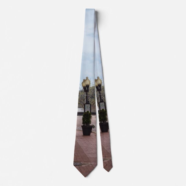 Eads Bridge Along Lucas Ave Neck Tie (Front)