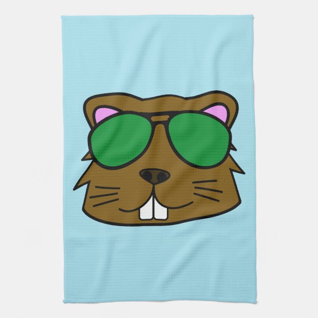 Eager Beaver Kitchen Towel (Vertical)