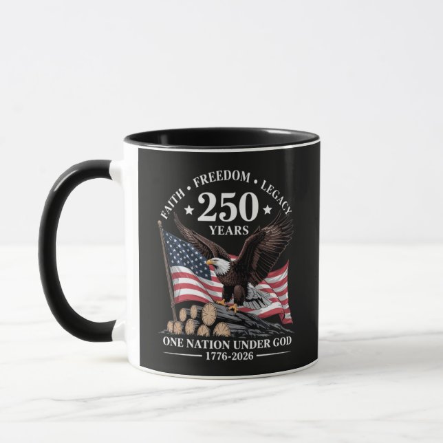 Eagle 250th Anniversary USA Mug (Left)