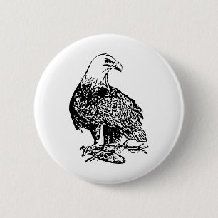 Eagle 2 inch round button