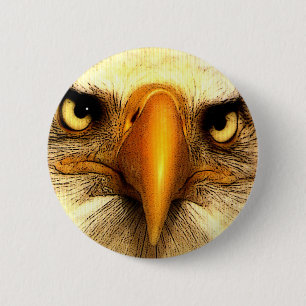 Eagle 2 Inch Round Button