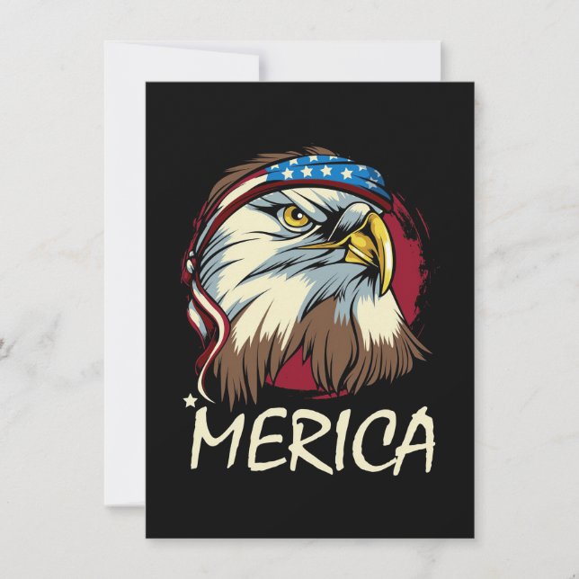 Eagle 4th Of July American Invitation (Front)