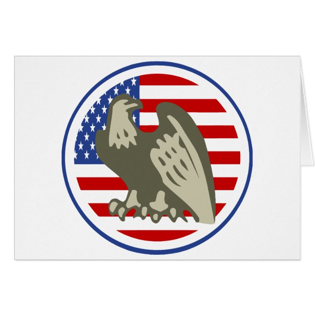 Eagle American Flag (Front Horizontal)