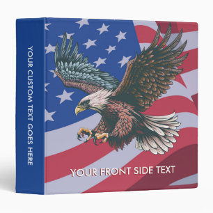 Eagle American Flag 4Th Of July Custom Photo Album Binder