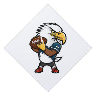 Eagle American Football Graduation Cap Topper