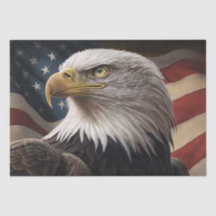 Eagle and American Flag Tissue Paper