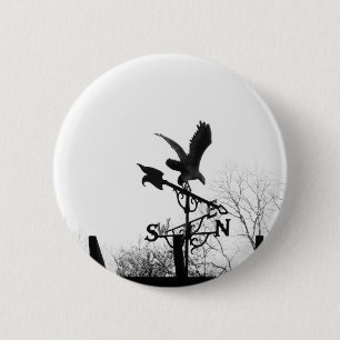 Eagle and Arrow 2 Inch Round Button