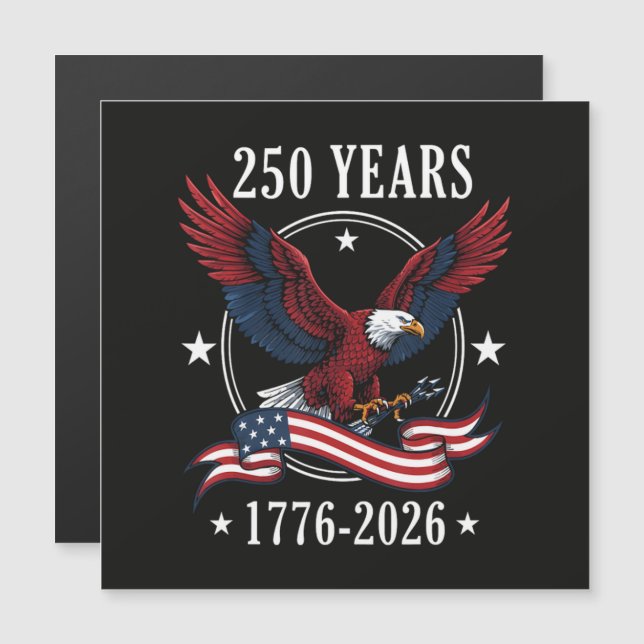 Eagle And Flag 250 Years 1776-2026 250th (Front/Back)