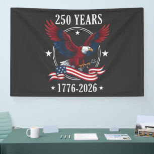 Eagle And Flag 250 Years 1776-2026 250th Banner
